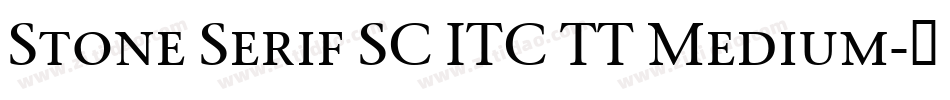 Stone Serif SC ITC TT Medium字体转换